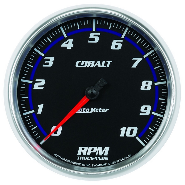 5" IN-DASH TACHOMETER, 0-10,000 RPM, COBALT